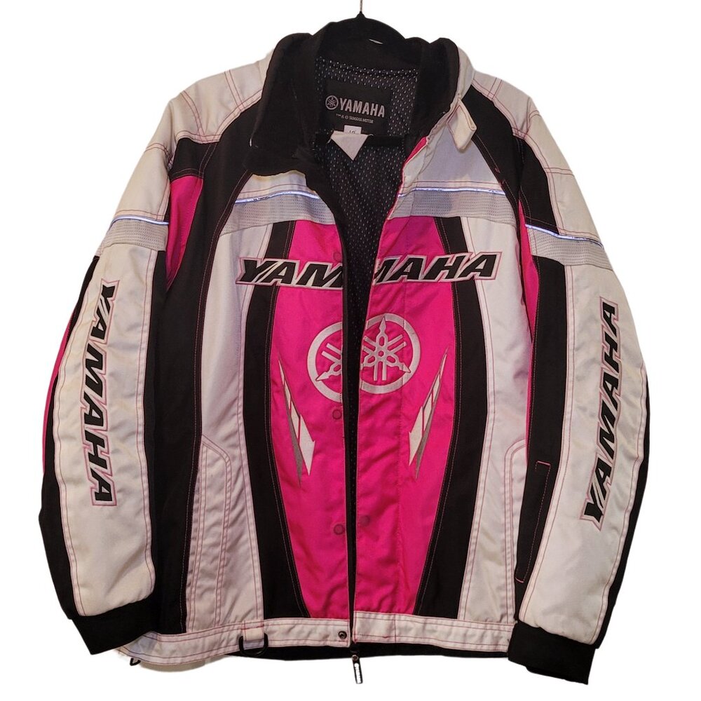 Y2K Yamaha Snowmobiling Snow Jacket, Removable Lining, Zip and Magnet Closure